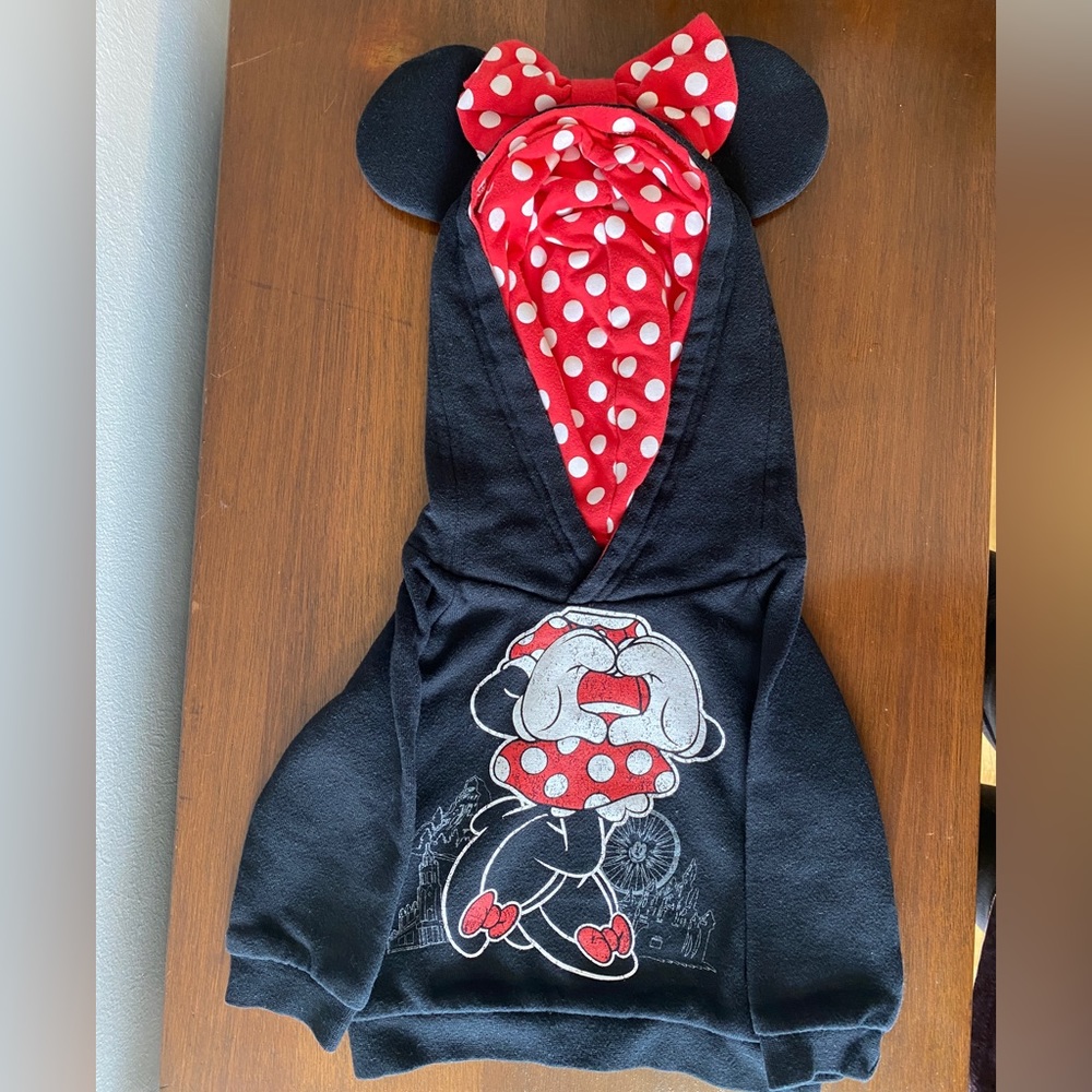 Minnie Mouse Hoodie with Ears - 6 Month - DISNEY PARKS